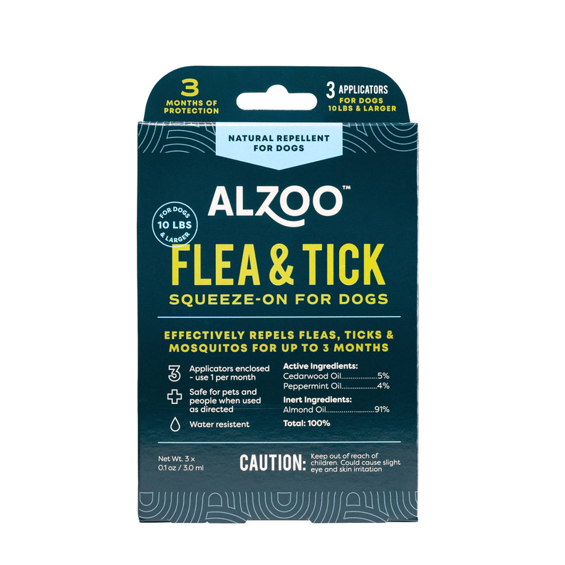 ALZOO Plant-Based Flea & Tick Repellent Squeeze-On