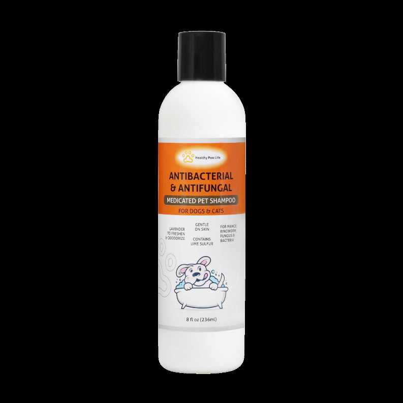 Classic's Medicated Pet Shampoo - Veterinary Treatment Against Ringworm, Mange, Lice, and Dry Skin