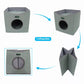 JESPET Foldable Cat Condo, Cat Cube House & Sleepping Bed with Lying Surface and 2 Reversible Cushions, Cat Hiding Place, Cat Cave, Linenette Fabric, Felt and Engineered Wood, Scratch Resista