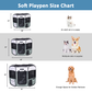 JESPET Pet Dog Playpens 36", 45" & 61" Portable Soft Dog Exercise Pen Kennel with Carry Bag for Puppy Cats Kittens Rabbits, Indoor/Outdoor Use