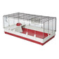 Midwest Wabbitat Deluxe Extra Long Rabbit Home White, Red 47.24" x 23.62" x 19.68"