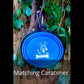 Single Blue Silicone Collapsible Travel Bowl