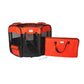 Armarkat PP002R-XL Portable Pet Playpen In Bk and Rd Combo