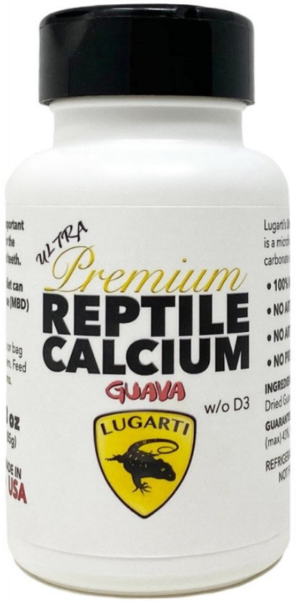 Lugarti Premium Reptile Calcium without D3 Guava Flavor