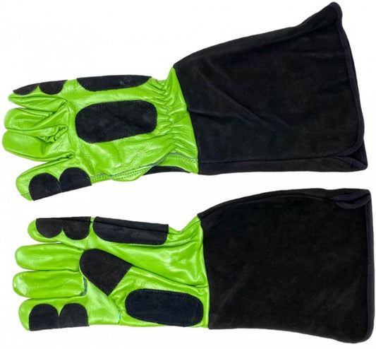 Lugarti Professional Reptile Handling Gloves Toxic Green