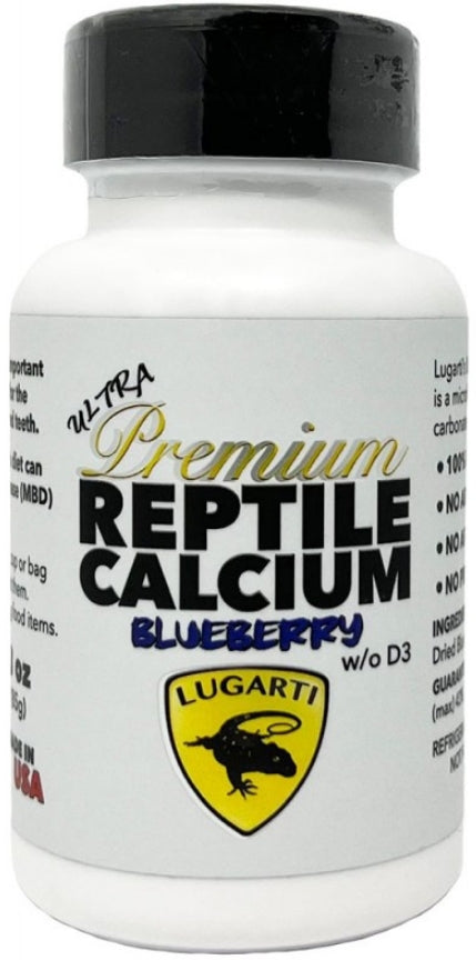 Lugarti Ultra Premium Reptile Calcium without D3 Blueberry Flavor