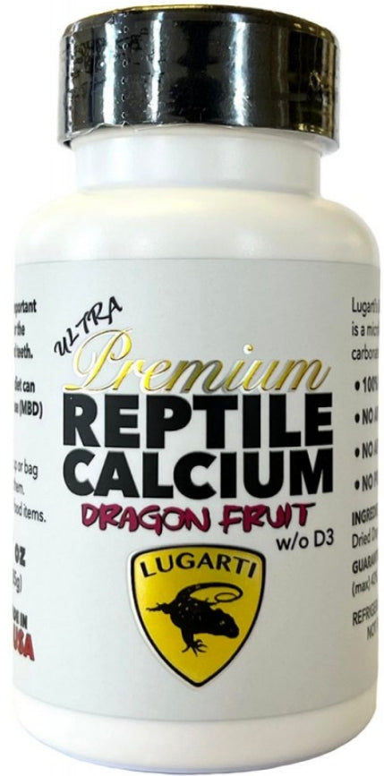 Lugarti Ultra Premium Reptile Calcium without D3 Dragon Fruit Flavor