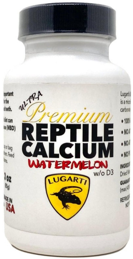 Lugarti Ultra Premium Reptile Calcium without D3 Watermelon Flavor