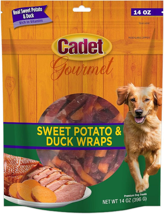 Cadet Gourmet Sweet Potato and Duck Wraps for Dogs