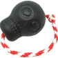 USA-K9 Skull Durable Rubber Chew Toy, Treat Dispenser, Reward Toy, Tug Toy, and Retrieving Toy