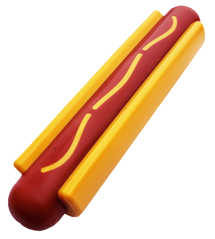 SP Hot Dog Ultra Durable Nylon Dog Chew Toy for Aggressive Chewers