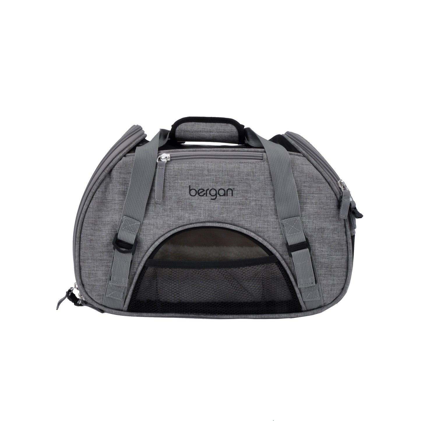 Bergan Pet Comfort Carrier Small Grey 16" x 8" x 11"