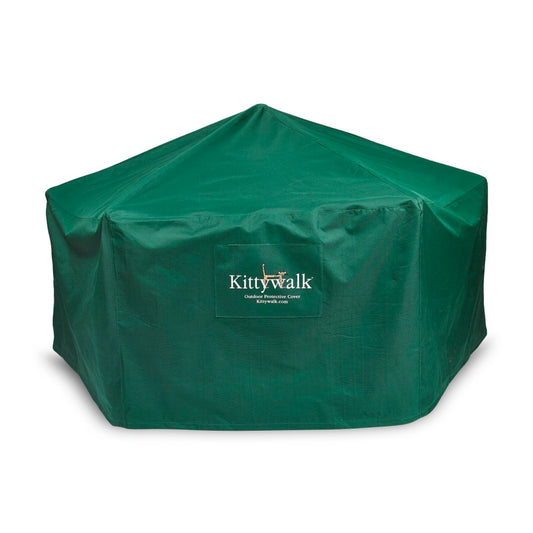 Kittywalk Outdoor Protective Cover for Kittywalk Gazebo Green 70" x 70" 38"