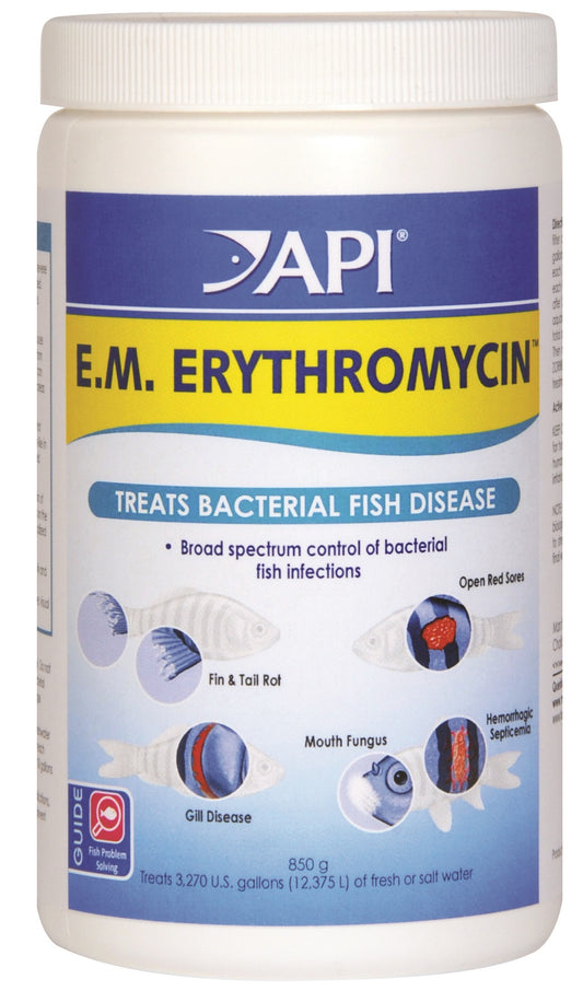 API E.M. Erythromycin Treats Bacterial Fish Disease