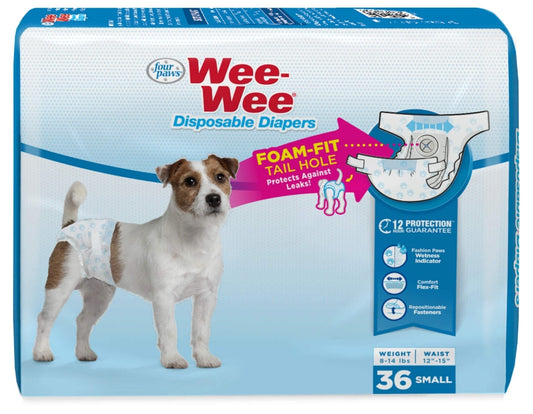 Four Paws Wee Wee Disposable Diapers Small