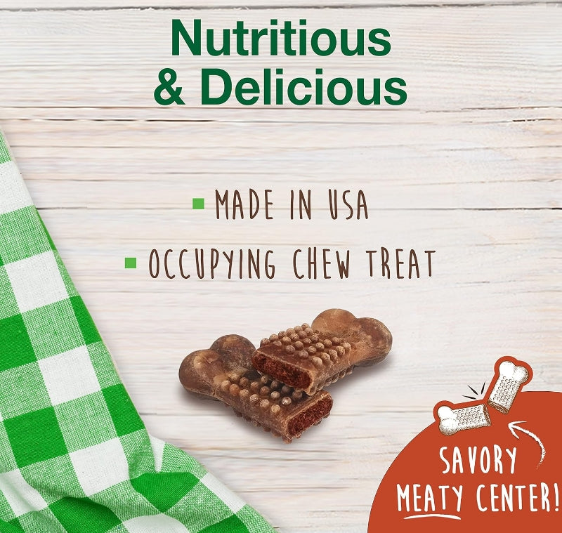 Nylabone Healthy Edibles Meaty Center Chews Beef Small