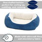 MidWest Quiet Time Boutique Cuddle Bed for Dogs Blue