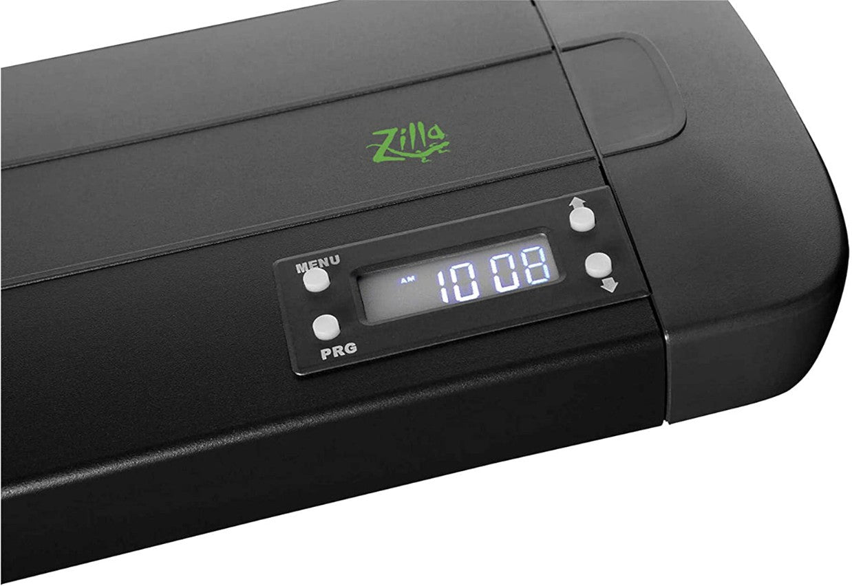 Zilla Pro Sol Fixture with Timer Customizable Full Heat and UVB Fixture for Reptiles