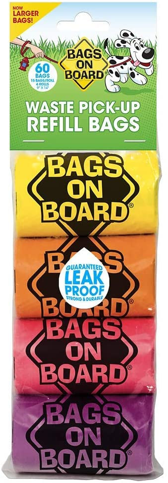 Bags on Board Colored Waste Pick Up Bags